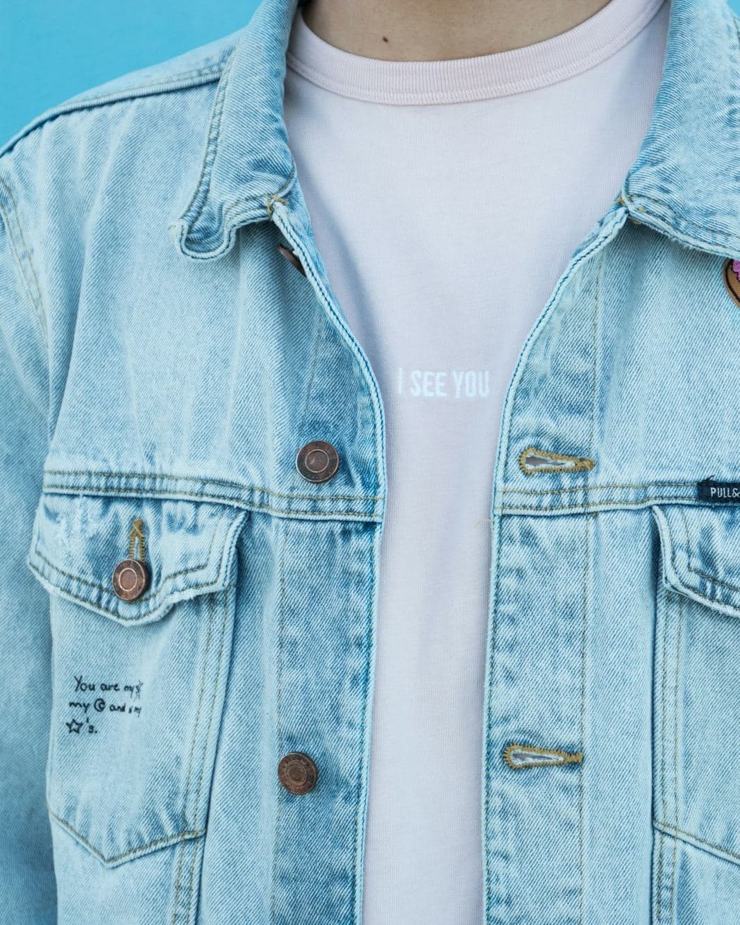 Light blue denim jacket